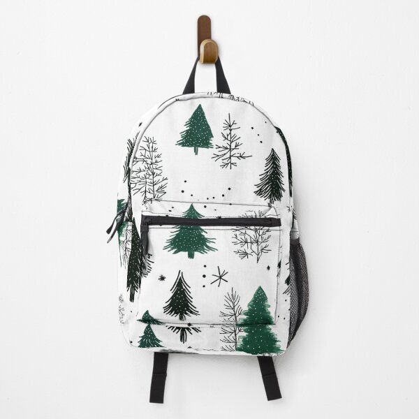 Item preview, Whimsical Snowy Forest with Pine Tree Motifs designed and sold by Piotrek0001.