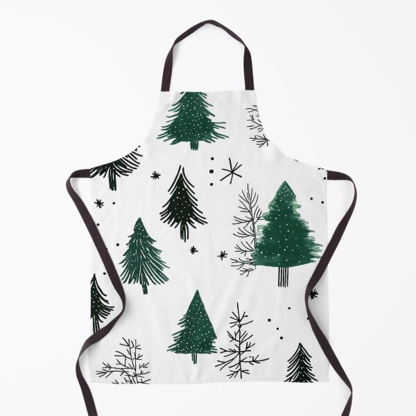 Item preview, Whimsical Snowy Forest with Pine Tree Motifs designed and sold by Piotrek0001.