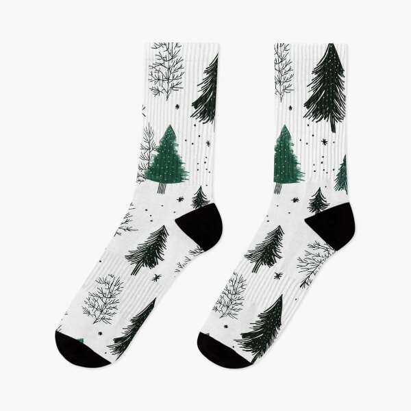 Item preview, Whimsical Snowy Forest with Pine Tree Motifs designed and sold by Piotrek0001.