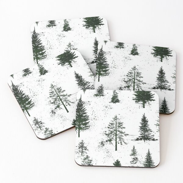 Item preview, Decorative Snowy Pine Forest Illustration with Charm designed and sold by Piotrek0001.