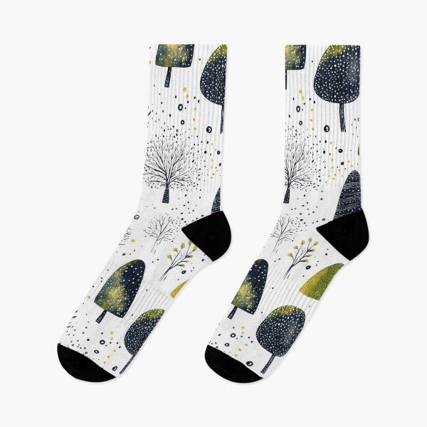 Item preview, Winter Wonderland with Stylized Pine Tree Design designed and sold by Piotrek0001.