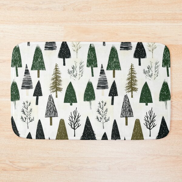 Item preview, Minimalist Nordic Landscape with Evergreen Motifs designed and sold by Piotrek0001.
