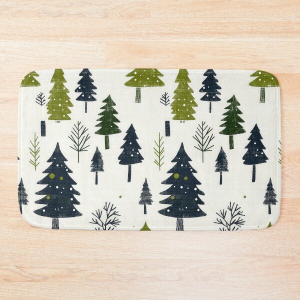 Item preview, Rustic Winter Pattern with Snow-Covered Pines designed and sold by Piotrek0001.