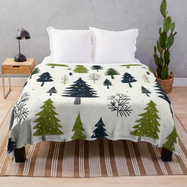 Item preview, Rustic Winter Pattern with Snow-Covered Pines designed and sold by Piotrek0001.