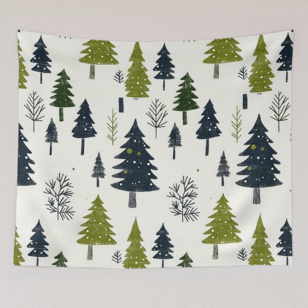 Item preview, Rustic Winter Pattern with Snow-Covered Pines designed and sold by Piotrek0001.