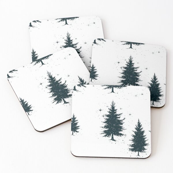 Item preview, Decorative Winter Landscape Featuring Evergreen Trees designed and sold by Piotrek0001.