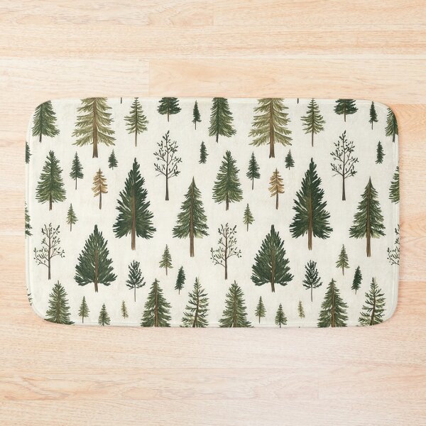 Item preview, Simplistic Snowy Pines with Rustic Forest Appeal designed and sold by Piotrek0001.