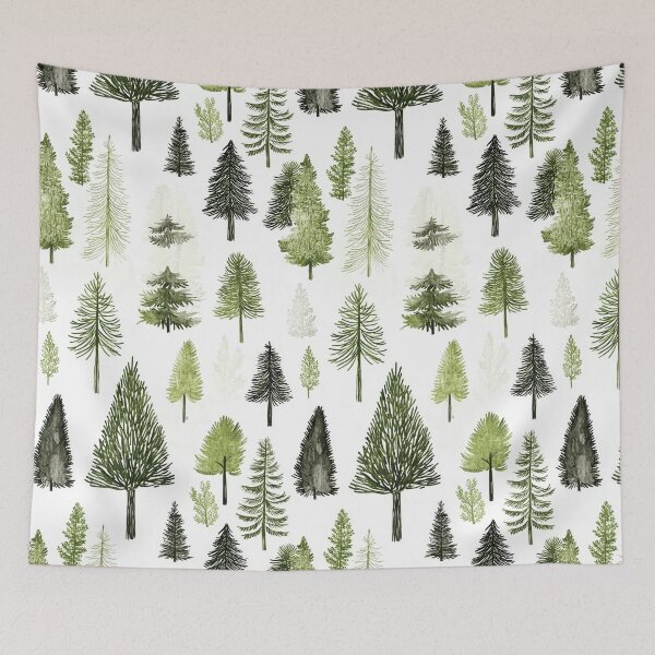 Item preview, Elegant Pine Tree Motifs for Seasonal Textiles designed and sold by Piotrek0001.