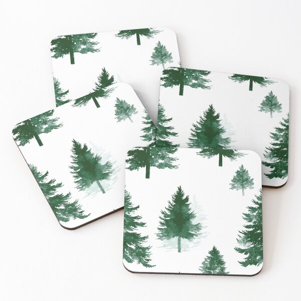 Item preview, Winter Forest Design with Snowy Evergreen Patterns designed and sold by Piotrek0001.