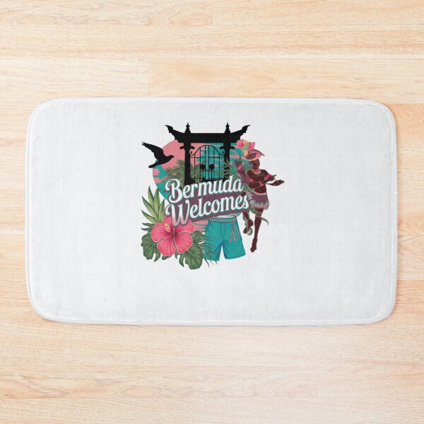 Item preview, Bermuda Welcomes Flag Map Hamilton,   designed and sold by AnimalsDH305.