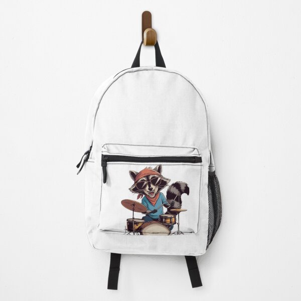 Item preview, Crazy raccoon playing drums designed and sold by A-Szczesniak.