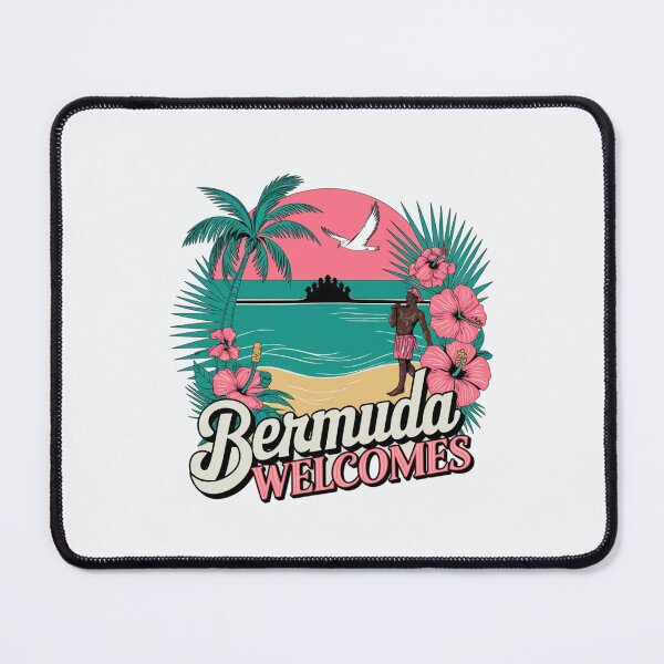 Item preview, Bermuda Welcomes Flag Map Hamilton,   designed and sold by AnimalsDH305.