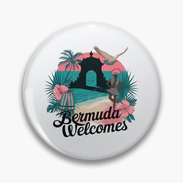Item preview, Bermuda Welcomes Flag Map Hamilton,   designed and sold by AnimalsDH305.
