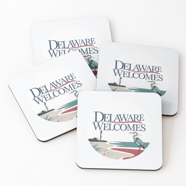 Item preview, Delaware Welcomes Flag Map Dover, Wilmington, Delaware River, designed and sold by AnimalsDH305.