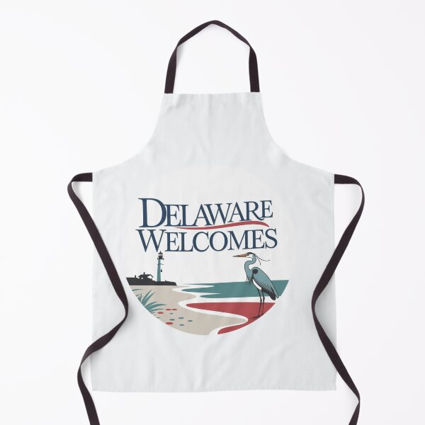 Item preview, Delaware Welcomes Flag Map Dover, Wilmington, Delaware River, designed and sold by AnimalsDH305.