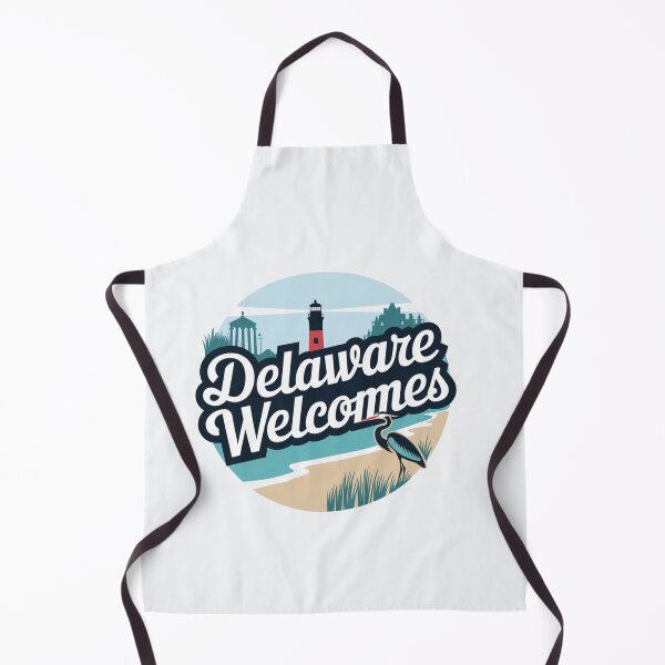 Item preview,  Delaware Welcomes Flag Map Dover, Wilmington, Delaware River, designed and sold by AnimalsDH305.