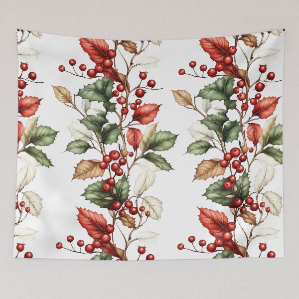 Item preview, Delicate leaves and berries in winter composition designed and sold by Piotrek0001.