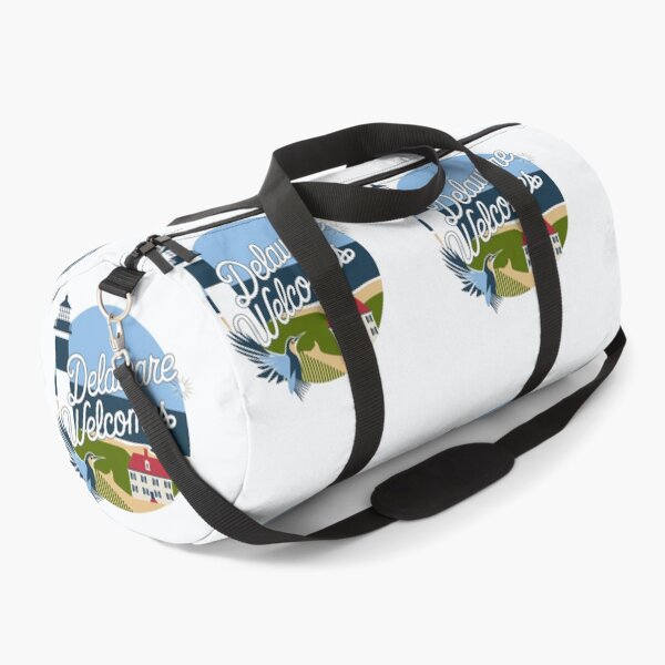 Item preview, Delaware Welcomes Flag Map Dover, Wilmington, Delaware River, designed and sold by AnimalsDH305.