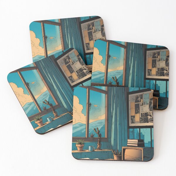 Item preview, retro office room designed and sold by NutmegsDesign.