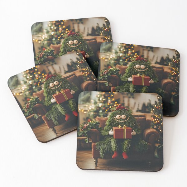 Item preview, Festive Tree Character Holding a Holiday Gift designed and sold by Amr Siam.
