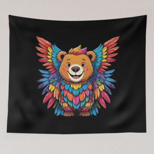 Item preview, Bear + Parrot Animal Mashup designed and sold by Getup-clothing.