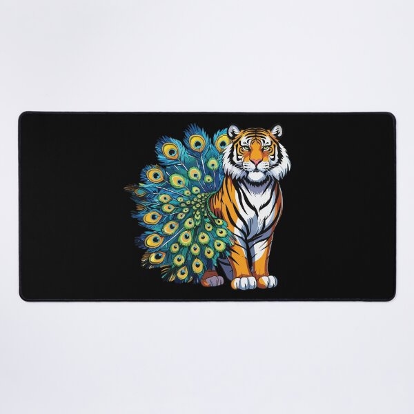 Item preview, Tiger + Peacock Animal Mashup designed and sold by Getup-clothing.