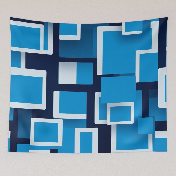 Item preview, Blue Squares designed and sold by Line Designs By Duck.
