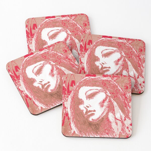 Item preview, Woman, pop art portrait in red. designed and sold by FerretSteph.