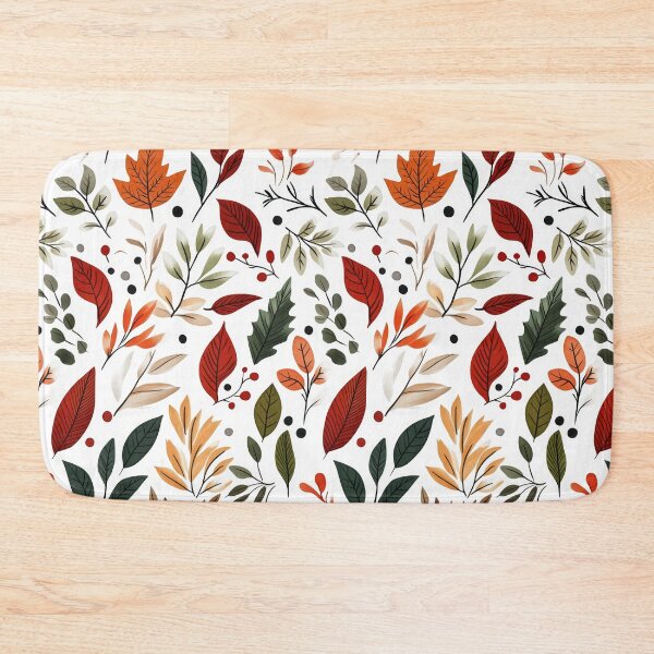 Item preview, Holiday-inspired patterns with leaves and berries designed and sold by Piotrek0001.