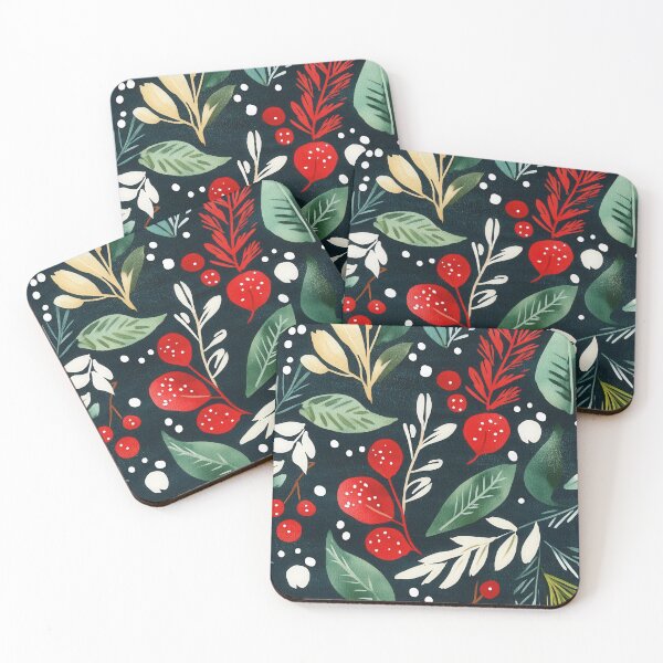 Item preview, Artistic berry branches with festive accents designed and sold by Piotrek0001.