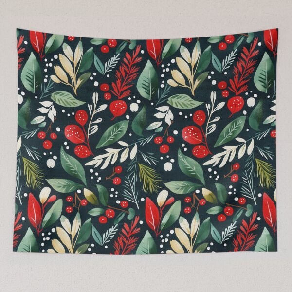 Item preview, Artistic berry branches with festive accents designed and sold by Piotrek0001.