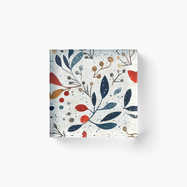 Item preview, Subtle watercolor leaves with winter vibes designed and sold by Piotrek0001.