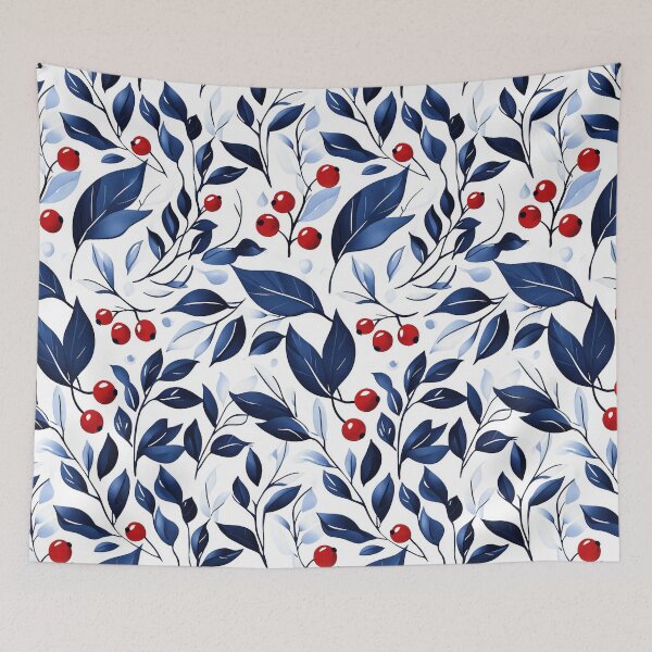 Item preview, Festive foliage and berries in classic style designed and sold by Piotrek0001.