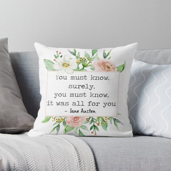 All For You Throw Pillow