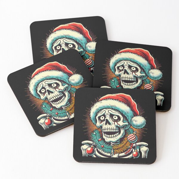 Item preview, Skeleton Santa Christmas Cheer designed and sold by LuminOrb.