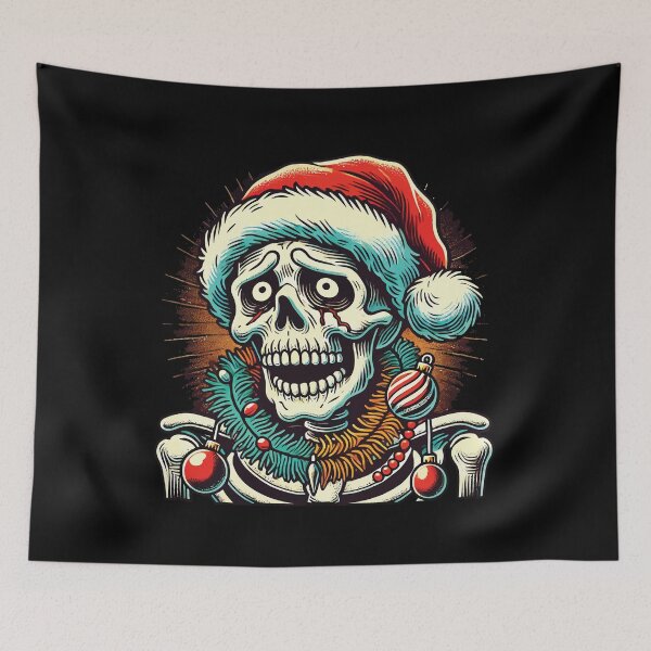 Item preview, Skeleton Santa Christmas Cheer designed and sold by LuminOrb.