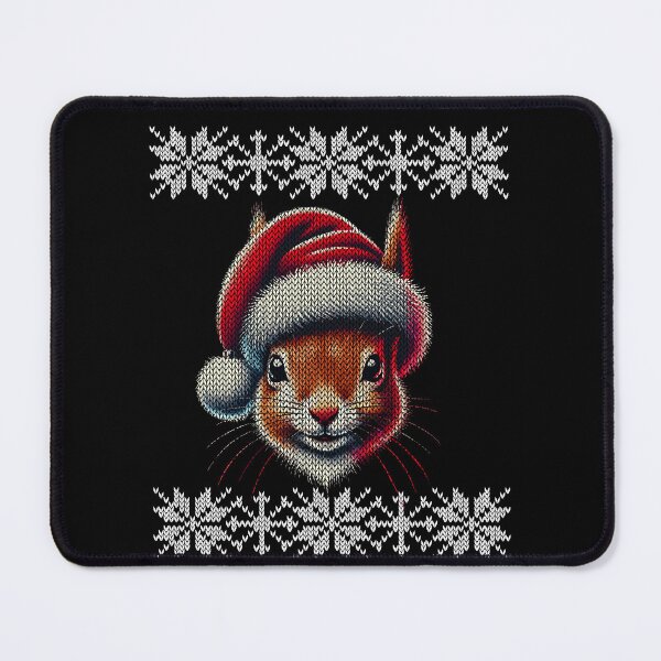 Item preview, Cute Squirrel With A Christmas Hat Motif designed and sold by LuminOrb.