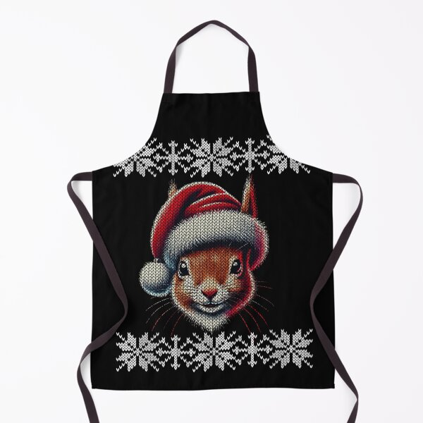 Item preview, Cute Squirrel With A Christmas Hat Motif designed and sold by LuminOrb.