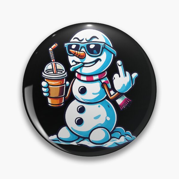 Item preview, Cool Snowman Winter Vibes Attitude designed and sold by LuminOrb.