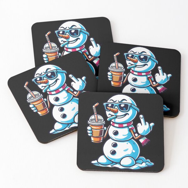Item preview, Cool Snowman Winter Vibes Attitude designed and sold by LuminOrb.
