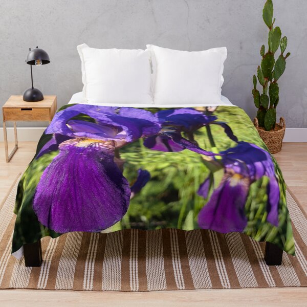 Item preview, Purple Iris Flower Blue Irises designed and sold by Quoppidou.
