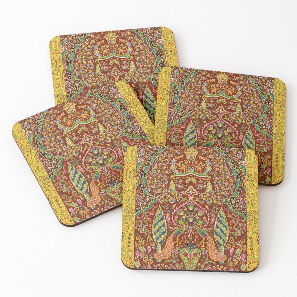 Item preview, Peacock Elegance with Floral Motifs designed and sold by Faranyaz.