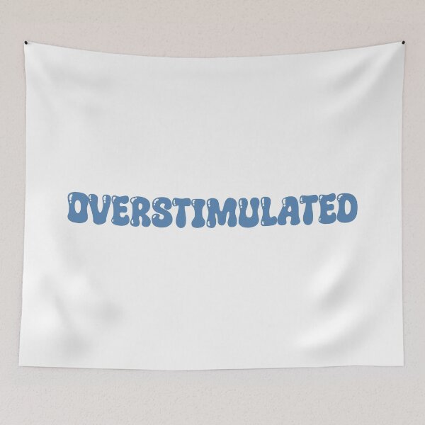 Item preview, Overstimulated Blue designed and sold by Skull Fern.