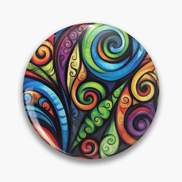 Item preview, New Zealand Paua Māori Pattern Koru Design 304 designed and sold by GrinGalore.