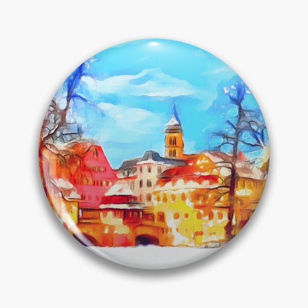 Item preview, Esslingen am Neckar (Painting) designed and sold by cmphotographs.