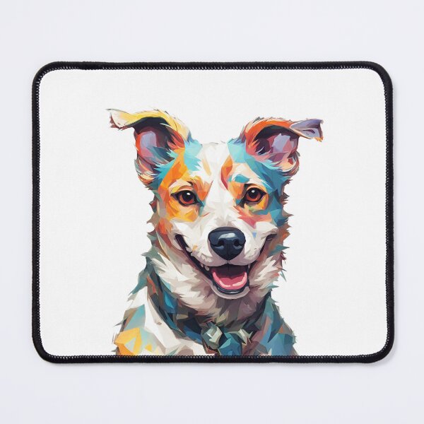 Item preview, Colorful Artistic Dog Portrait, funny gifts, stickers, t-shirt, mugs designed and sold by Ewelina  Niemiec.