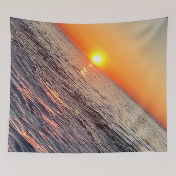 Aperçu de l'œuvre Lever de soleil oblique sur l'océan créée et vendue par Quoppidou.