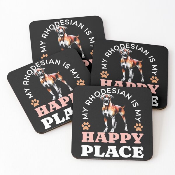 Item preview, My Rhodesian is My Happy Place Gift Idea For Dog Lover Ridgeback designed and sold by HosvPrint .s.