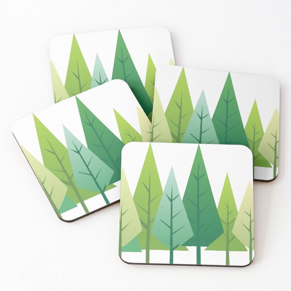 Item preview, Pine forest illustration designed and sold by Z8prints.
