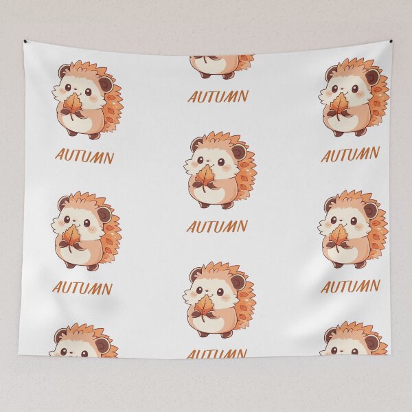 Item preview, Autumn Hedgehog, funny gifts, t-shirt, mugs designed and sold by Ewelina  Niemiec.